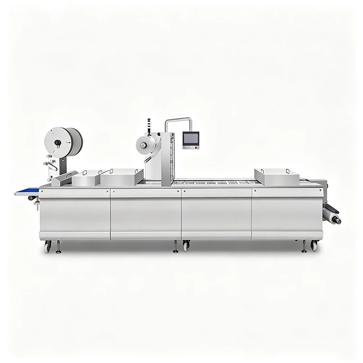 Machine de conditionnement automatique de thermoformage de film aluminium double face