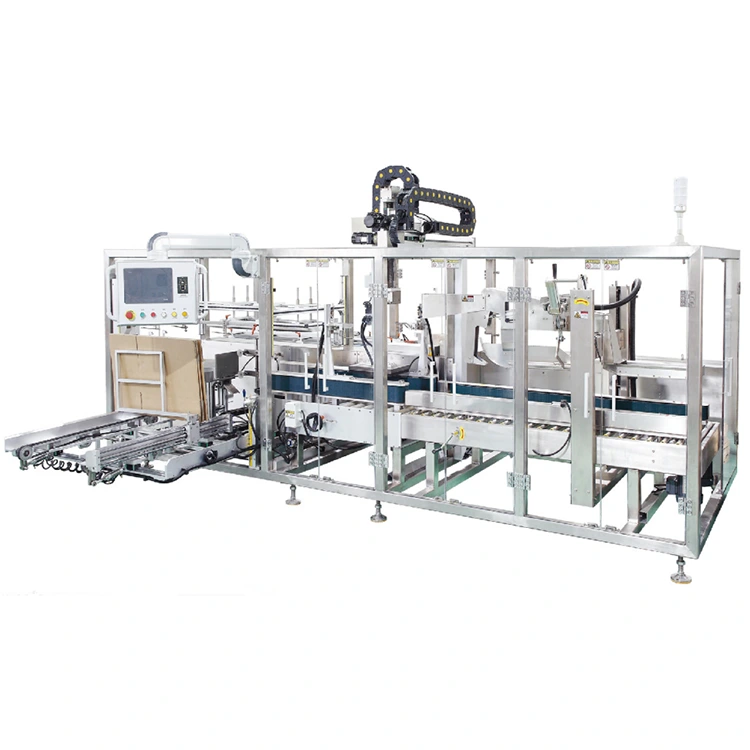 Machine d'emballage automatique de caisses à pince