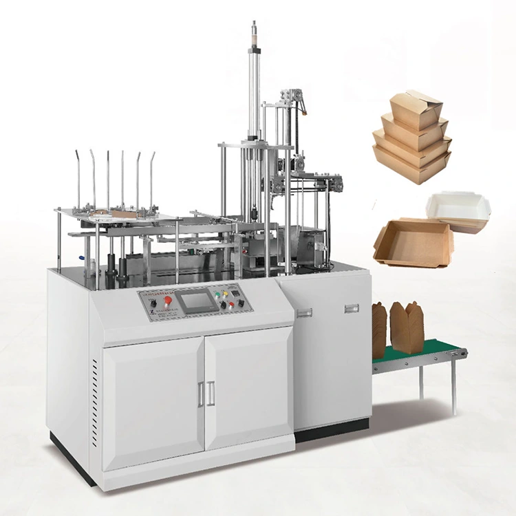 Machine de boîte à lunch en papier entièrement automatique